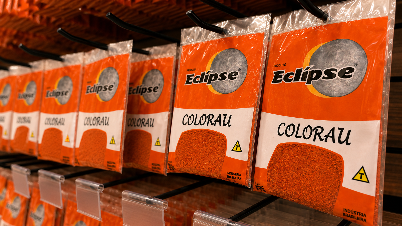 Produtos Eclipse nas gôndolas — presença no varejo capixaba